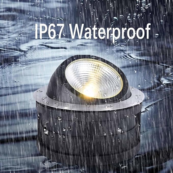 Outdoor Buried Lights - Ground LED Landscape Lights AC-220V Outdoor Recessed Spot Light IP67 Waterproof Spotlight/Led Beam Light Garden Tree Spotlight Floor Lamp(Yellow30W)