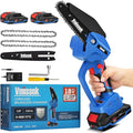 Chainsaw 6 Inch Mini Electric Chain Saw Cordless Battery PoweredHand Held Saw Pruning Shears Chain for Tree BranchesCourtyardHousehold and Garden Gifts for Men Dad Husband Women