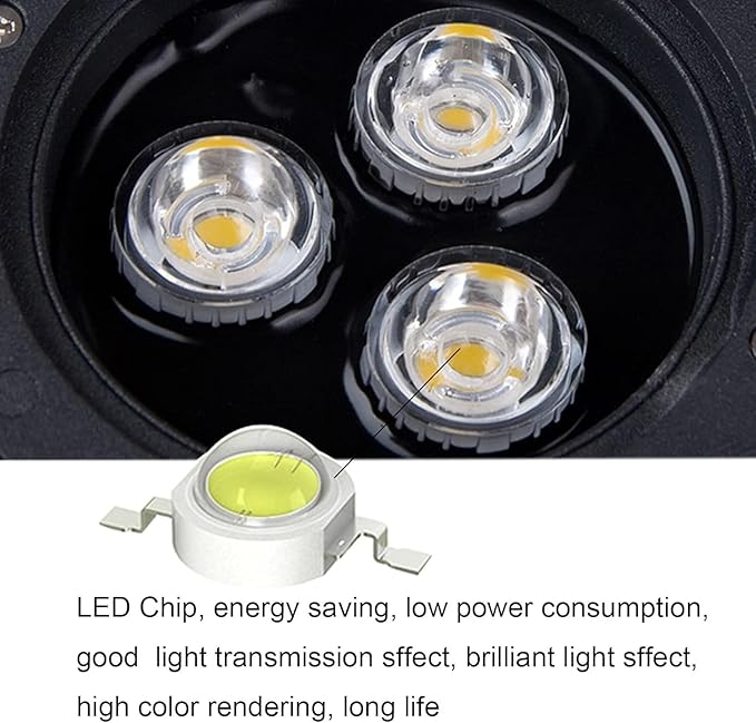 Low Voltage Underground Light Outdoor LED Recessed Ground Lights IP65 Waterproof DC12/24V Embedded Landscape Lights for Driveway Deck Step Garden Spotlight