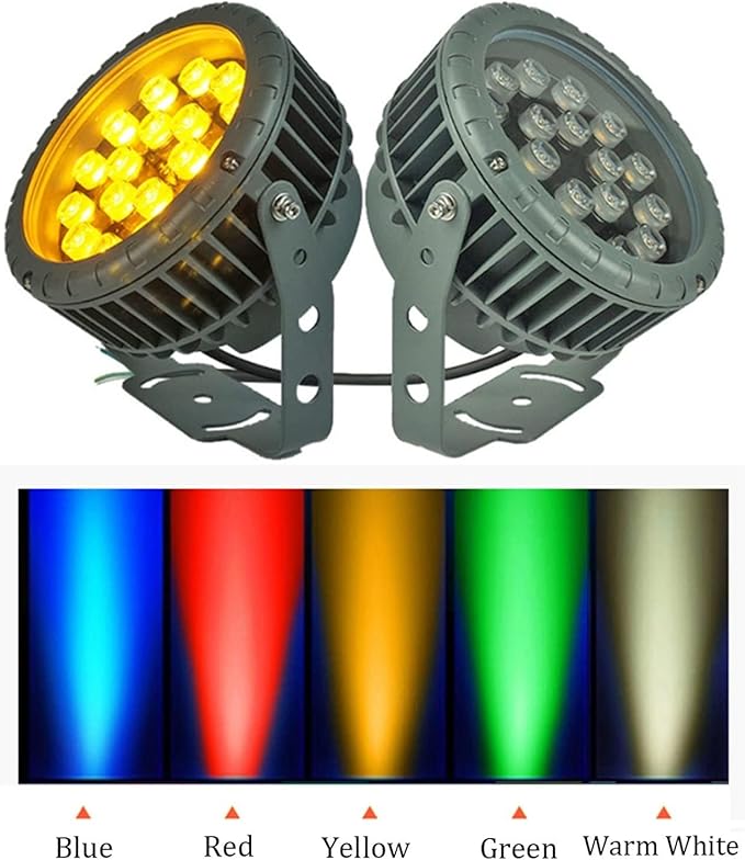 LED Landscape Lamp - Rotation Spotlight AC111-240V Outdoor Decorative Round Flood Light Lamp IP65 Waterproof 270° Park Tree Lights for Garden Lawn Yard Villas Path(Blue6W(111-240V))