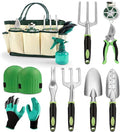 11 Pieces Stainless Steel Heavy Duty Gardening Tools Set Garden Tool Set Tree Trimmer Branch Cutter Kit Heavy Duty Hand Pruner Ergonomic Gardener Gardening Hand Tool Set