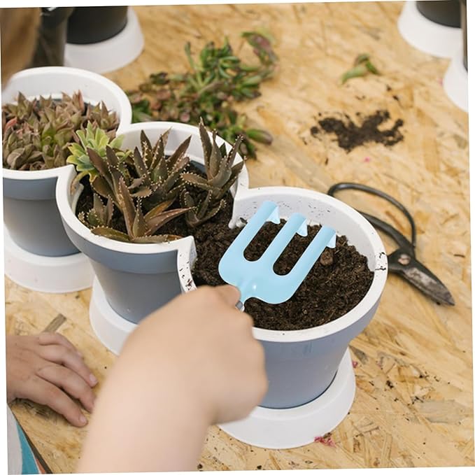 Mikikit 1set Boys and Girls Gardening Tools Set Boy Girl-Friendly Kit Shovel Rake Watering Bag for and Transplanting Lightweight Easy to Carry