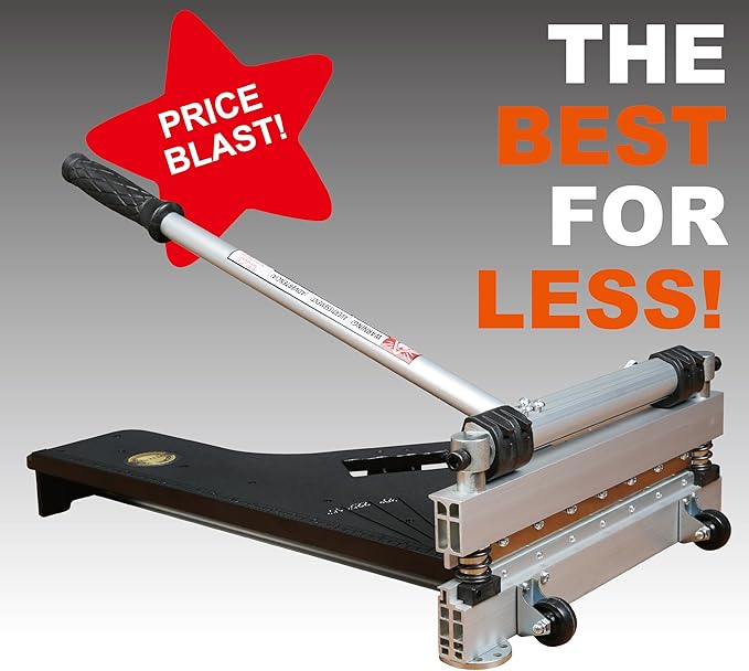 13 Laminate Floor Cutter Vinyl Floor Cutter - Meet Multi-Angle/Length Cutting A Flooring Tool also Cuts-Engineered Wood Floor LVP VCT SPC WPC Long Life HSS Blade Mounted!