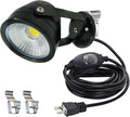 Kiven LED Indoor/Outdoor Waterproof Spotlight Porch Light with 9.84 FT Plug-in Cord 5Watts Plug in Accent Light with Vinly Siding Hooks for Plants Porch Garden(Cool White)