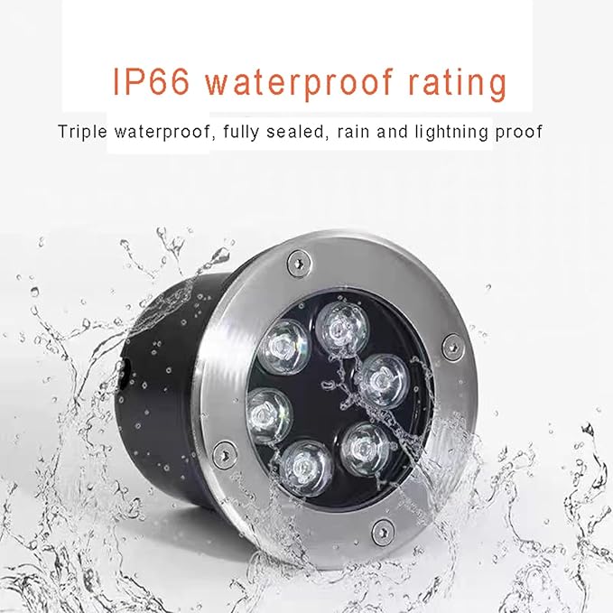 LED Underground Light Outdoor Ground Light AC85-110V IP66 Waterproof Embedded Buried Lights for Garden Yard Driveway Deck Pathway Landscape Spotlight
