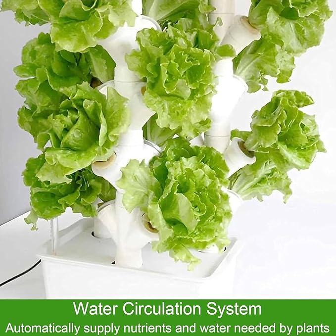 45-Hole aquaponics Planting Indoor hydroponic Tower Planting Planting Tower Mist Planting