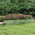 Garden Raised Bed 126x31.5x17.7 Galvanized Steel Silver11.12 KG316892