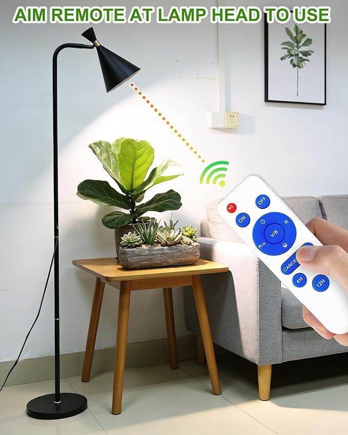 Standing Plant Grow Light LED Growing Light Full Spectrum for Indoor Plants4/8/12H Timer Flow Grow Light for Tall Large Indoor Plants