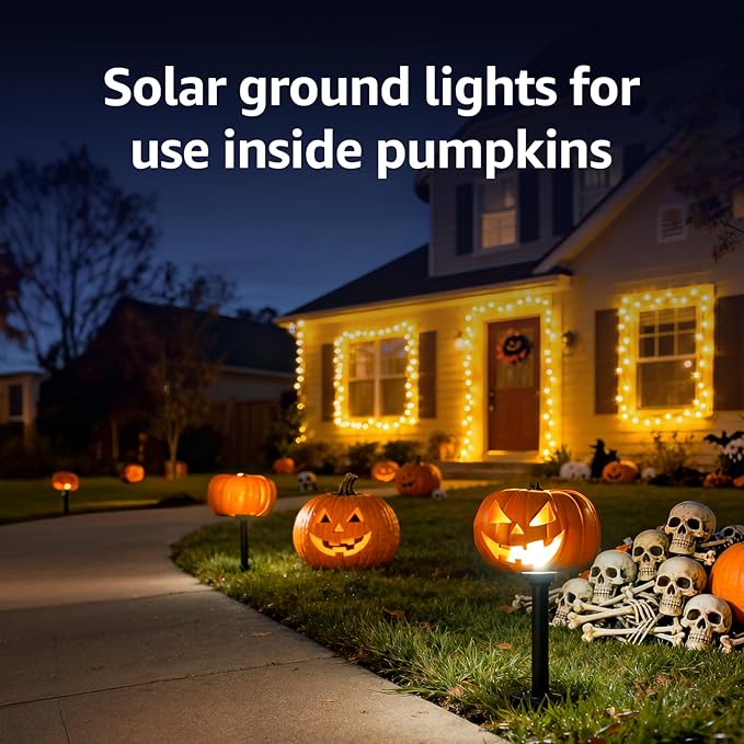 Lepro Solar Decorative Spot Lights 4 Pack Warm White Accent Lights for Garden Ambiance IP65 Waterproof Adjustable Landscape Lighting to Highlight Statues Plants Pathways &amp Yard Decor