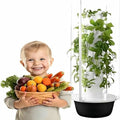 Vertical Hydroponics Tower System - Smart Indoor Garden Kit for Herbs Fruits &amp Vegetables 9-Layer Hydroponic Growing Tower-