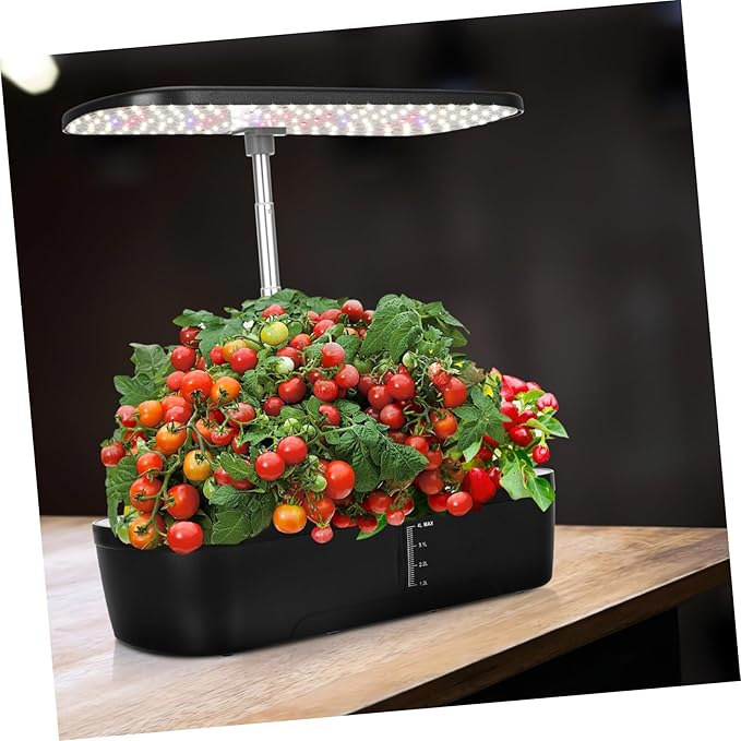 1 Set Indoor Hydroponic Growing System with Light Plant Growing Kit for Efficient Home Gardening Automatic Watering Space Saving Design US Plug Included