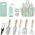 10-Piece Garden Tool Set Stainless Steel Heavy Duty Gardening for Digging Planting and Pruning Gardening Gifts for Women mom