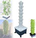 Hydroponics Growing TowerMulti-Layer Vertical Soilless Cultivation Hydroponic PlantersHydroponic Planting Towerfor Fruits and Vegetables Hydroponic Tower White-8-layer