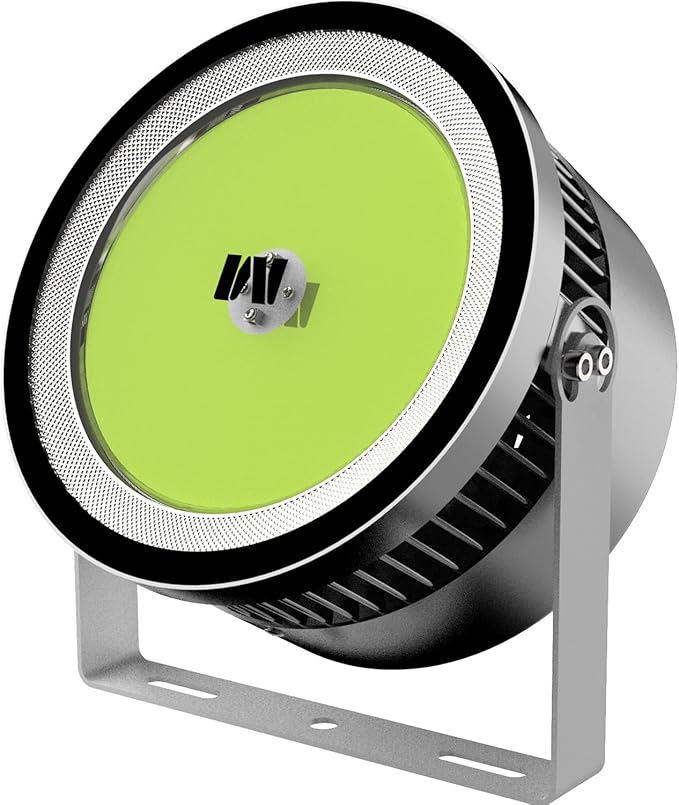 110V-330V 1000W Large Fish Collector Light Abovewater Marine with 6.5Ft Power Cable Green LED Waterproof Spotlight 170KLM Lightning-Proof Fishing Light for Fishing Boats Sea Fishing Tunas and More