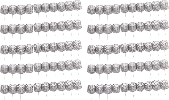 100PCS Stainless Steel Fertilizer Mesh Basket | Column Shape Nutrition Box for Garden/Nursery/Farm | Slow - Release Plant Food Container | Tip Head Design for Easy Insertion (S M L XL XXL)
