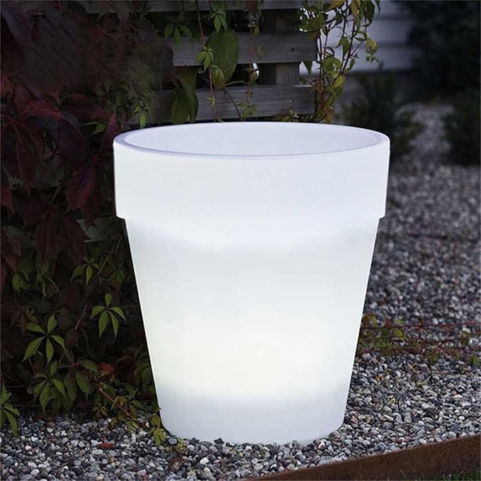 Solars Flower Pots Light Weatherproofed Outdoor Planter Lamp for Backyard Garden Parties Ambiances Solars LED Planter for Plant