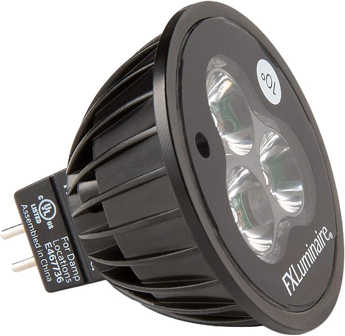 FX Luminaire MR16LED35WVN MR16 Warm 2700K 10° Very Narrow 5W LED = 35 Watt Incandescent Equivalent Cree LED's MR16-LED-35-W-VN FXLuminaire Lamp Bulb Hunter