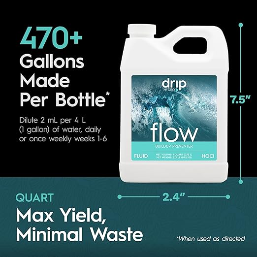 Flow Quart | Non-Toxic Hypochlorous Acid Solution | Maintain Clean Irrigation Systems and Healthy Root Zones
