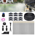 Drip Irrigation System for Garden Automatic Watering System with Adjustable 360° Copper Spray Nozzles DIY Drip Irrigation Kit for Yard Lawn Greenhouse Raised Beds &amp Potted Plants (40FT)