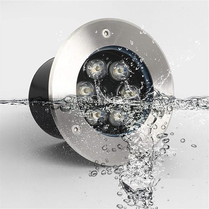 Outdoor Buried Lights - 24V LED Landscape Lights Underground Light Waterproof IP67 Spotlight Recessed Round Floor Lamp Use Can Illuminate The Channel(Blue3W)