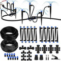 Breeze Touch 230ft Quick-Connect Drip Irrigation System Automatic Garden Watering System with 1/2 &amp 1/4 Fast-Lock Tubing - Adjustable Nozzles &amp Sprinklers for GardenGreenhouse LawnPotted