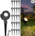Sunco LED Low Voltage Spotlight Revolver Sphere Shaped Garden Landscape Lights Outdoor [Luces para Jardin] 4W 300 LM 3 CCT: 2700K/4000K/5000K Wet Rated ETL 20 Pack.