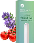 GE Grow Light for Indoor Plants Indoor Plant LED Light Bulb Fixture for Flowers and Fruit with Advanced Red Light Spectrum 25000 Hours Lifespan 45 PPF 48 Inches (1 Pack)