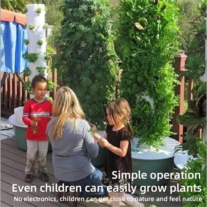 Indoor Smart Hydroponic Vertical Garden Hydroponics Growing System Kit Tower Climbing Plant Rack and Pump Germination Kit for Gardening LoverBlack5 Tier