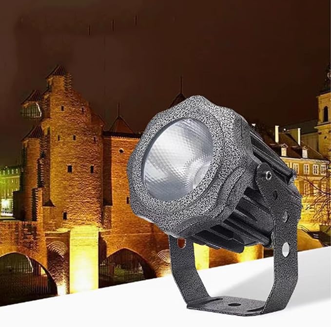Led Spotlights - AC220V Outdoor LED Garden Light IP65 Waterproof Exterior Wall Lighting Engineering Lights Landscape Lighting for House Lawn Courtyard Park Tree Light(Red20W(ac220v))