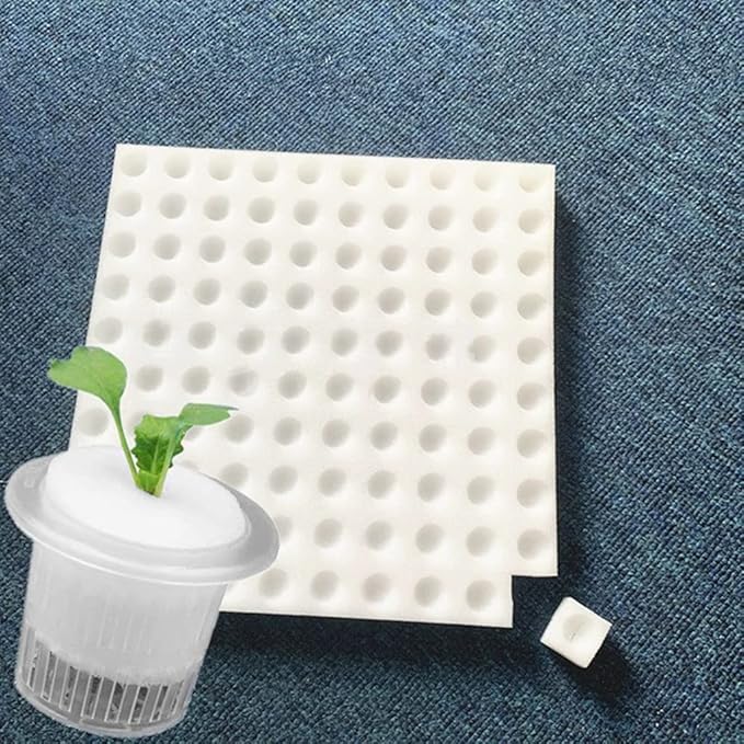 100pcs Cotton Seedling PU Sponge Soilless Hydroponic Vegetables Nursery Pots Seedlings for Garden Cultivation Plant Gardening Tool