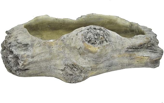 Accent Planter with Driftwood Like Gray Terracotta 16 Inch