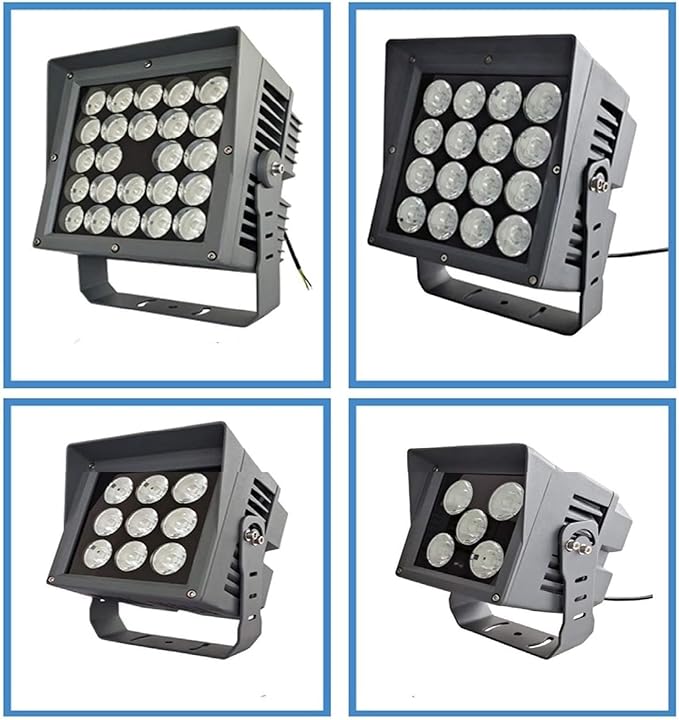 Outdoor Narrow Beam Spotlight - Long Range 180° Rotation Spotlight 111V-240V Villa Led Beam Landscape Lights IP66 Outdoor Waterproof Beam Light Projection Light(Warm White120W(111-240V))