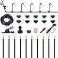 32FT Drip Irrigation System 360° Adjustable Sprinkler Irrigation Kit Plant Mister System for Garden Watering (32FT/10M)