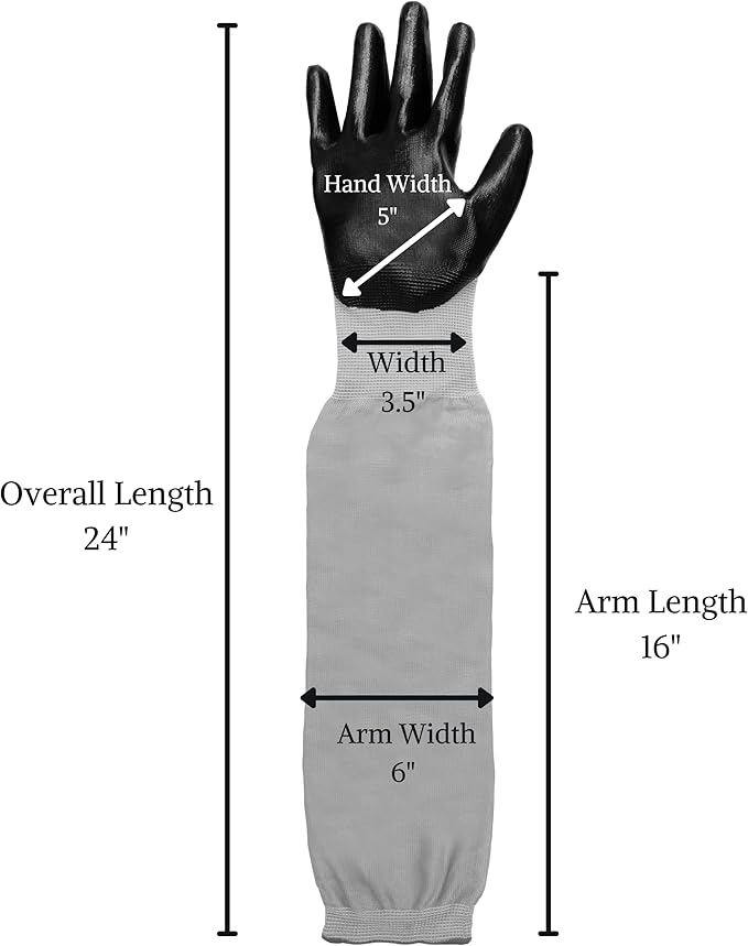 Long Sleeve Gardening Gloves Protection Sleeves No-Slip Grip Strong Durable Garden Gloves Extended Cuff Women Men