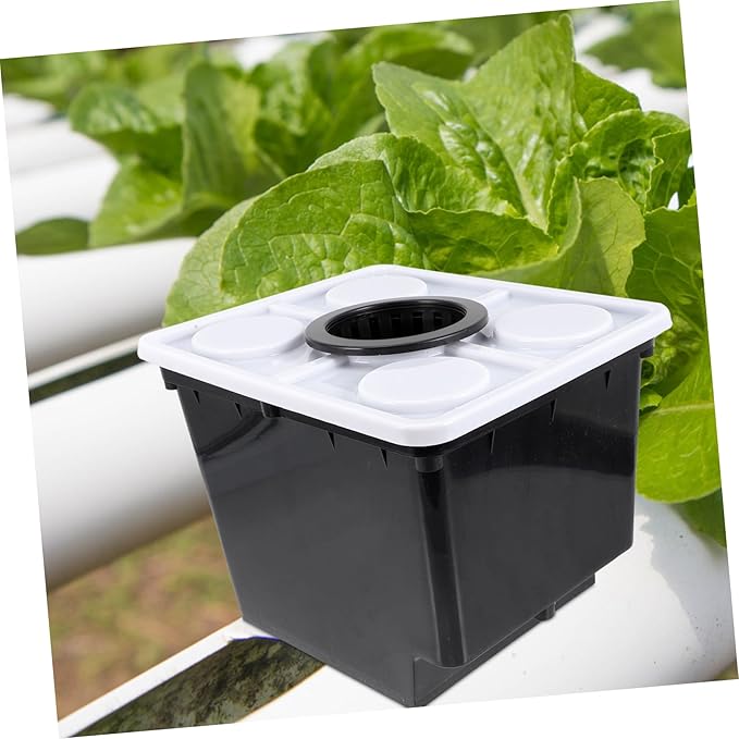 Yardwe Hydroponic Planting Bucket for Soilless Cultivation Durable Grow Container for Vegetables Fruits and Flowers for Indoor and Balcony Gardens