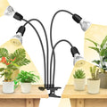 SANSI LED Grow Lights for Indoor Plants 600W Full Spectrum Gooseneck Clamp Grow Lamp 40W Power Plant Light with High PPFD for Seeding Lifetime Free Bulb Replacement Plant Lights for Indoor