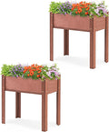 Raised Garden Bed with Legs (31x16x31'') Solid Wood Elevated Planter Box for Outdoor