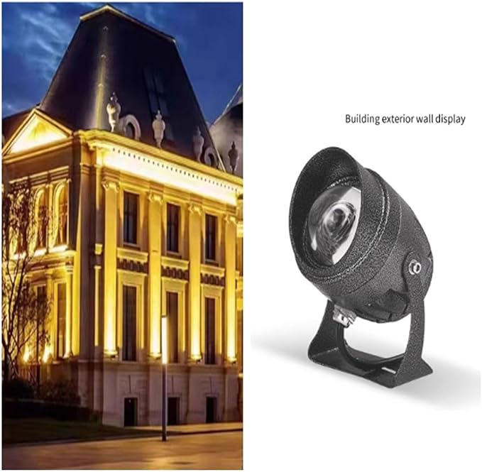 Narrow Beam Spotlight - IP65 Waterproof Flood Light 10W Long Distance Wall Washer Spotlight LED Beam Spotlight Outdoor Architectural Lawn LED Landscape Lamp(Green)