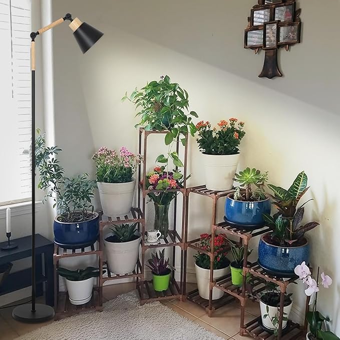 Grow Lights for Indoor Plants Full Spectrum Plant Lights for Indoor Growing with 20W COB Grow Light Blub 4812H Timer Standing Tall Grow Lamp for Middle Large Plants(75'' Height Adjustable)