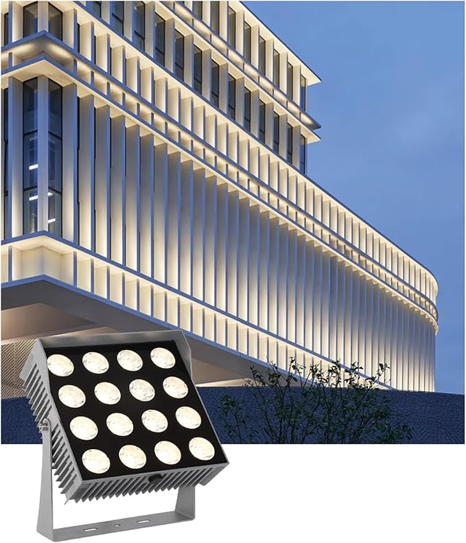 Square LED Flood Light - AC220V Spotlight Led Beam Lamp 30°A Beam of Light Spotlight Waterproof Long-Range Projection Lights Outdoor Narrow Light Wall Washer Lamp(Blue Light6W)