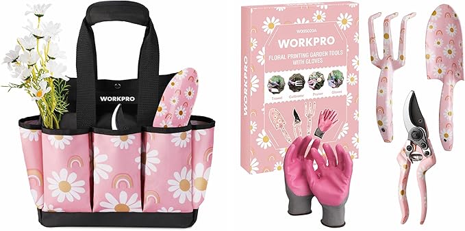 WORKPRO Aluminum Garden Tool Set and WORKPRO Garden Tool Bag