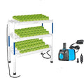 Upgraded Hydroponics Growing System Kit 1058 Plant Sites with 7W 12V Submersible Pump and Timer