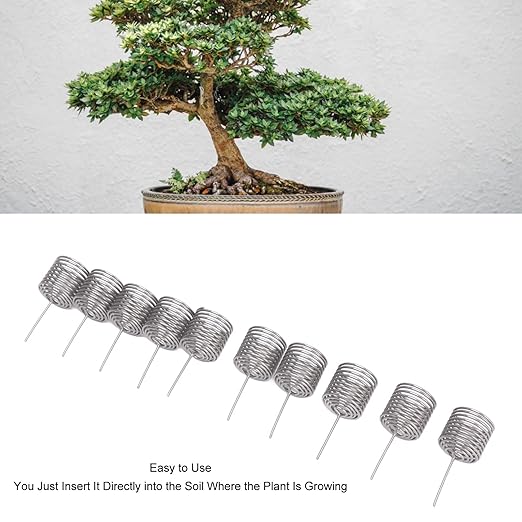 100Pcs Fertilizer Basket Fertilizer Mesh Baskets Automatic Planting Fertilizers Baskets Bonsai Fertilizer Box Column Shape Stainless Steel Fertilizer Baskets for Garden (S)