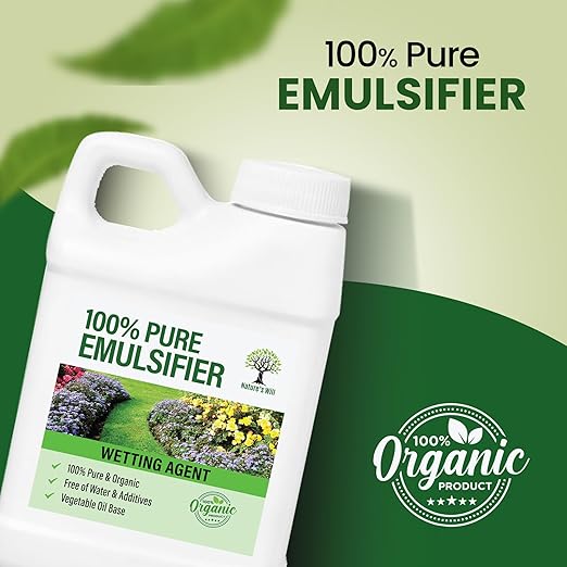 Nature’s Will Pure Organic Emulsifier - 100% Pure Natural Wetting Agent | Vegetable Oil Base | Premium Quality (32 oz)