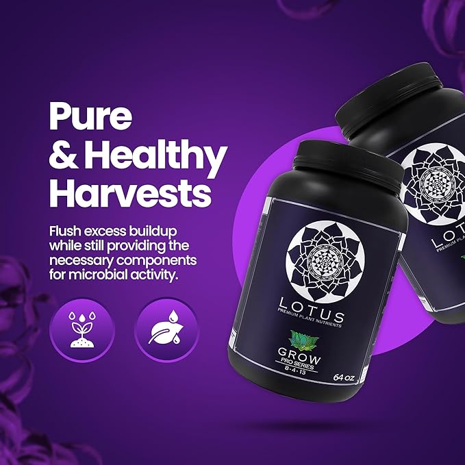 Grow Pro Series - Hydroponic Plant Nutrients and Fertilizer Water Soluble Plant Food - Massive Roots Made for Coco Coir Hydro &amp Soil Enhances Flowering &amp Fruiting Indoor &amp Outdoor Gr