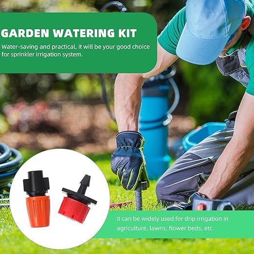 Automatic Drip Irrigation Kit with Micro Drip Emitters for Garden and Outdoor Plants 15m DIY Watering System for Lawn Greenhouse and Patio Irrigation