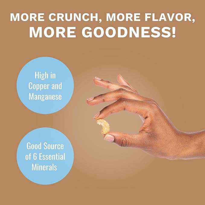 Toasted Coconut Cashews by Karma Nuts Whole Sweet Roasted Vegan Gluten Free Low Net Carb Natural Everyday Nut Snack 1.5 Ounce (12 Snack Packs)