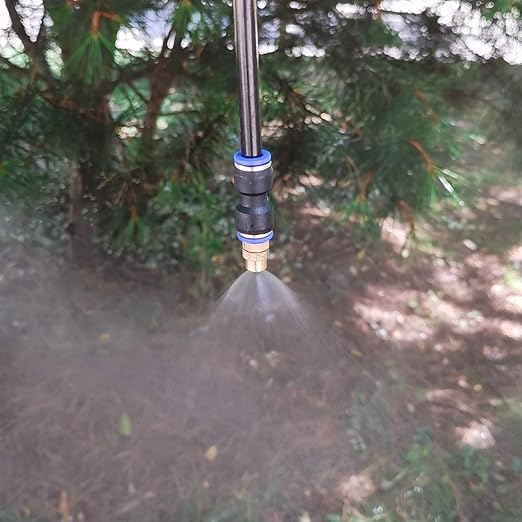 Update 82Ft Irrigation Copper Nozzle System Automatic Irrigation System with Replaceable 360°Bendable Sprayeratomizing Copper Nozzle for Watering System for Garden Plant Lawn Patio and Yard. (20)