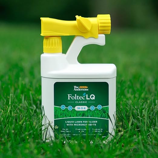 The Andersons Foltec LQ Classic 18-3-6 Liquid Lawn Fertilizer with Micronutrients Copper Iron Manganese and Zinc - Treats up to 3500 sq ft (32 fl oz)