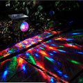 YUANXIN Solar Spot Lights Outdoor Projection Lamp Grass Light Garden Light Solar RGB Landscape Lights Color Changing Daisy Chain Waterproof Landscaping Spotlights for GardenYard Palm Trees (4-in-1)